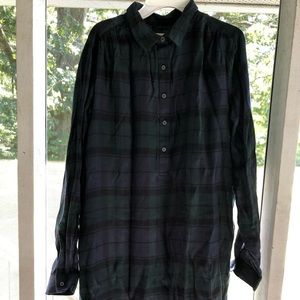 Plaid shirt dress
